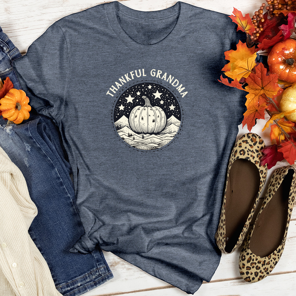 Cosmic Winter Pumpkin Heathered Tee