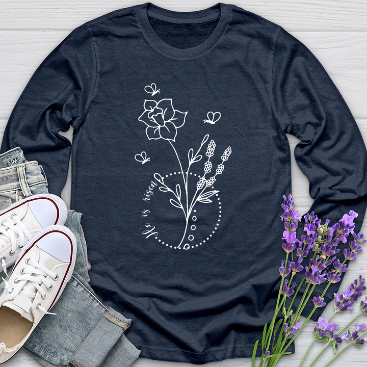 He Is Risen Bees Long Sleeve Tee