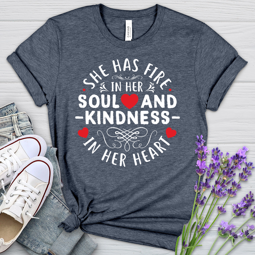 Fire In Her Soul Heathered Tee