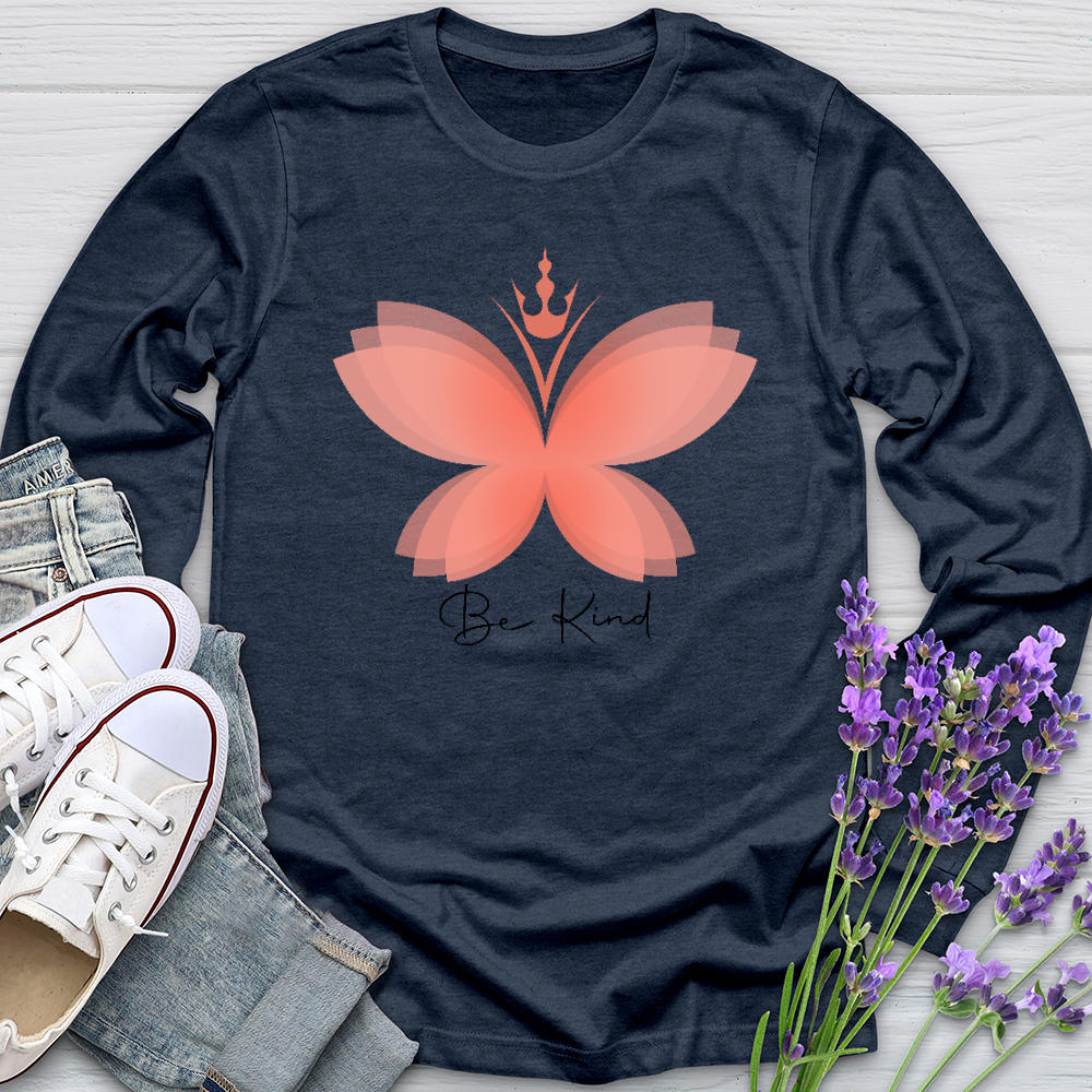 Be Kind Butterfly Long Sleeve Tee