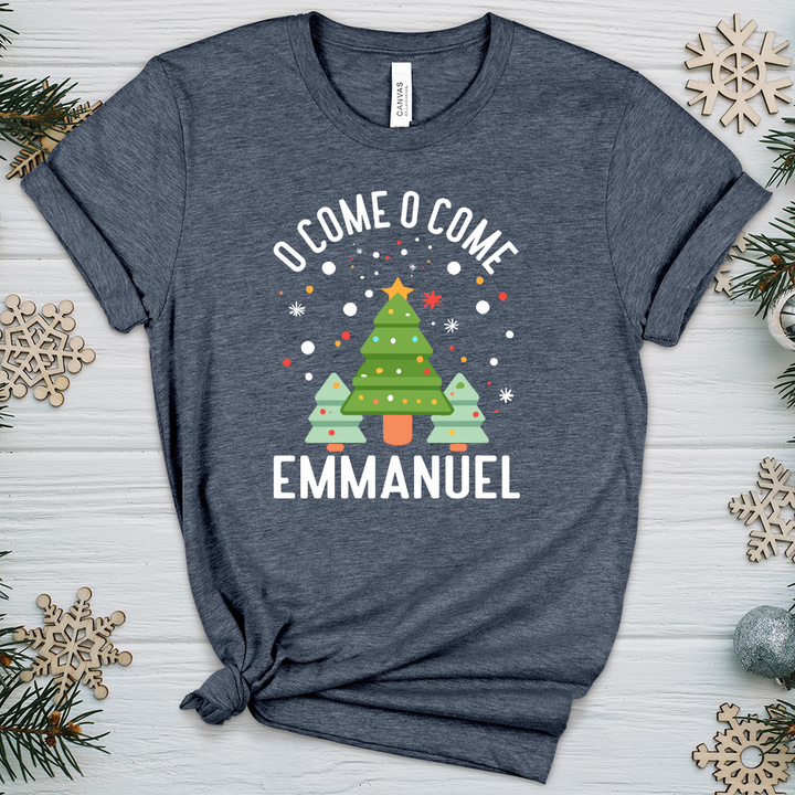 O Come o Come Emmanuel Heathered Tee