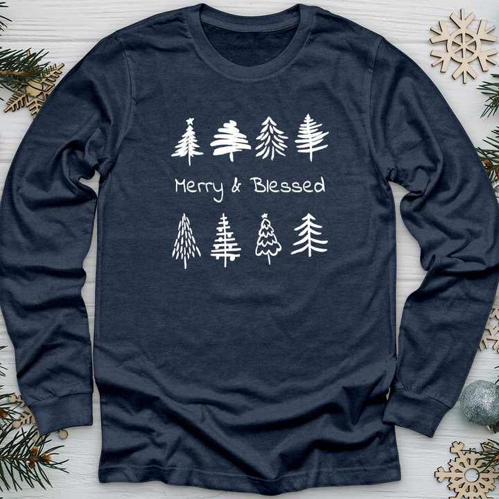 Merry & Blessed Tree Farm Long Sleeve Tee