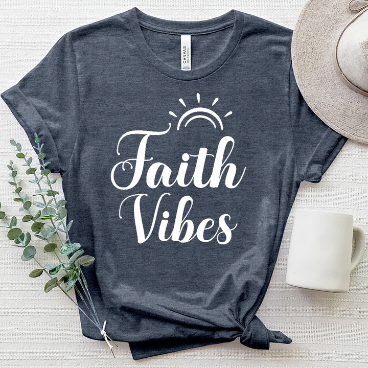 Faith Vibes Heathered Tee