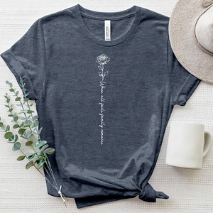 Family Remains Rose Heathered Tee