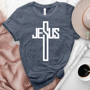 He Died for Us Heathered Tee