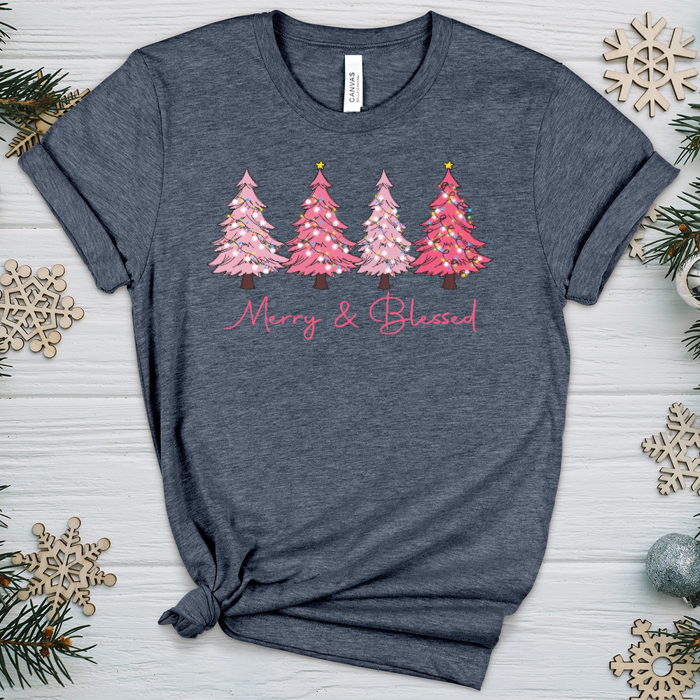 Merry & Blessed Heathered Tee