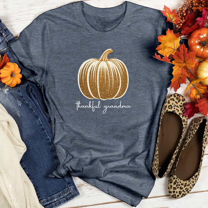 Retro Glam Pumpkin Heathered Tee