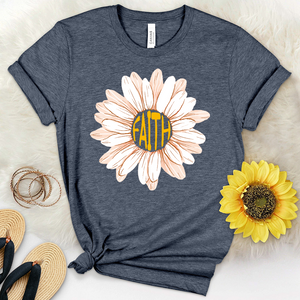 Summer Faith Flower Heathered Tee