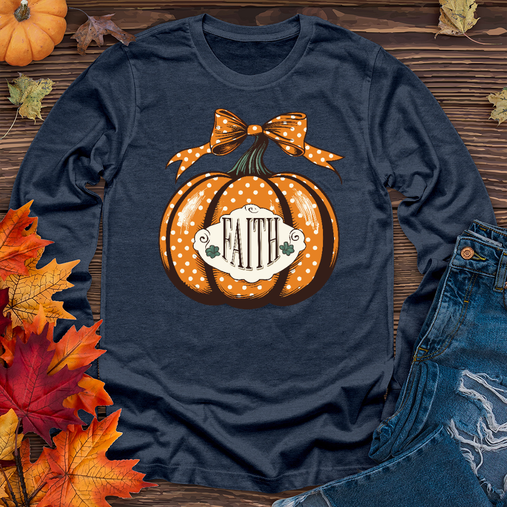 Spotted Faith Pumpkin Long Sleeve Tee