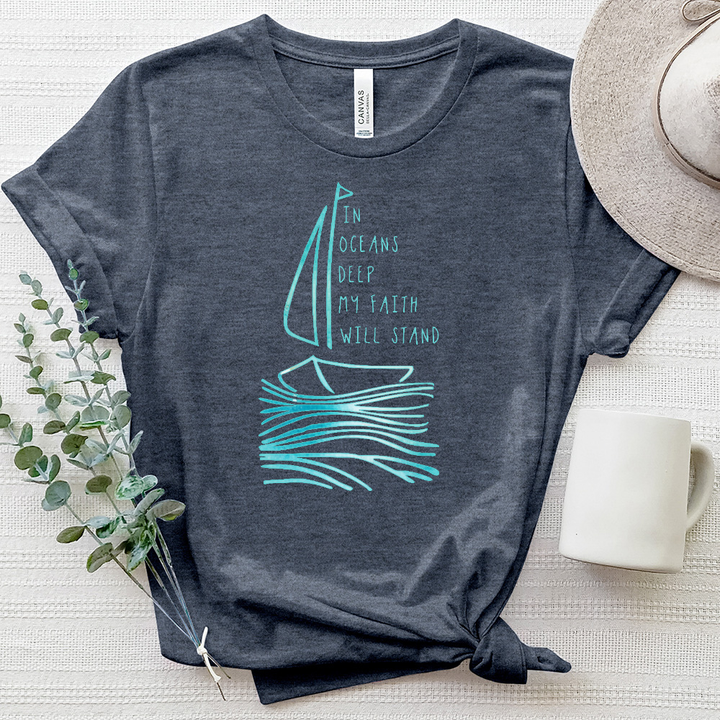 In Oceans Deep Heathered Tee