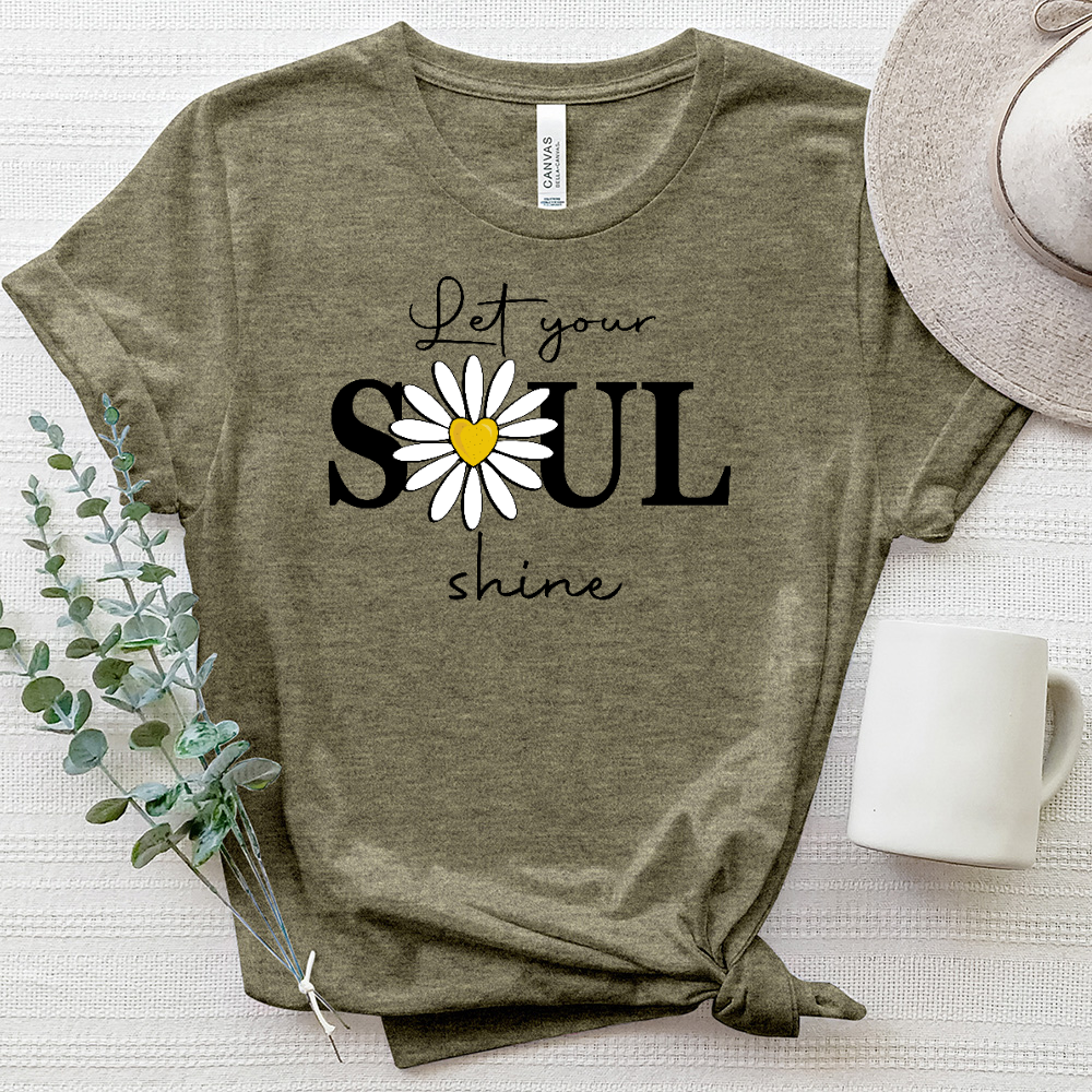 Let Your Soul Shine Heathered Tee