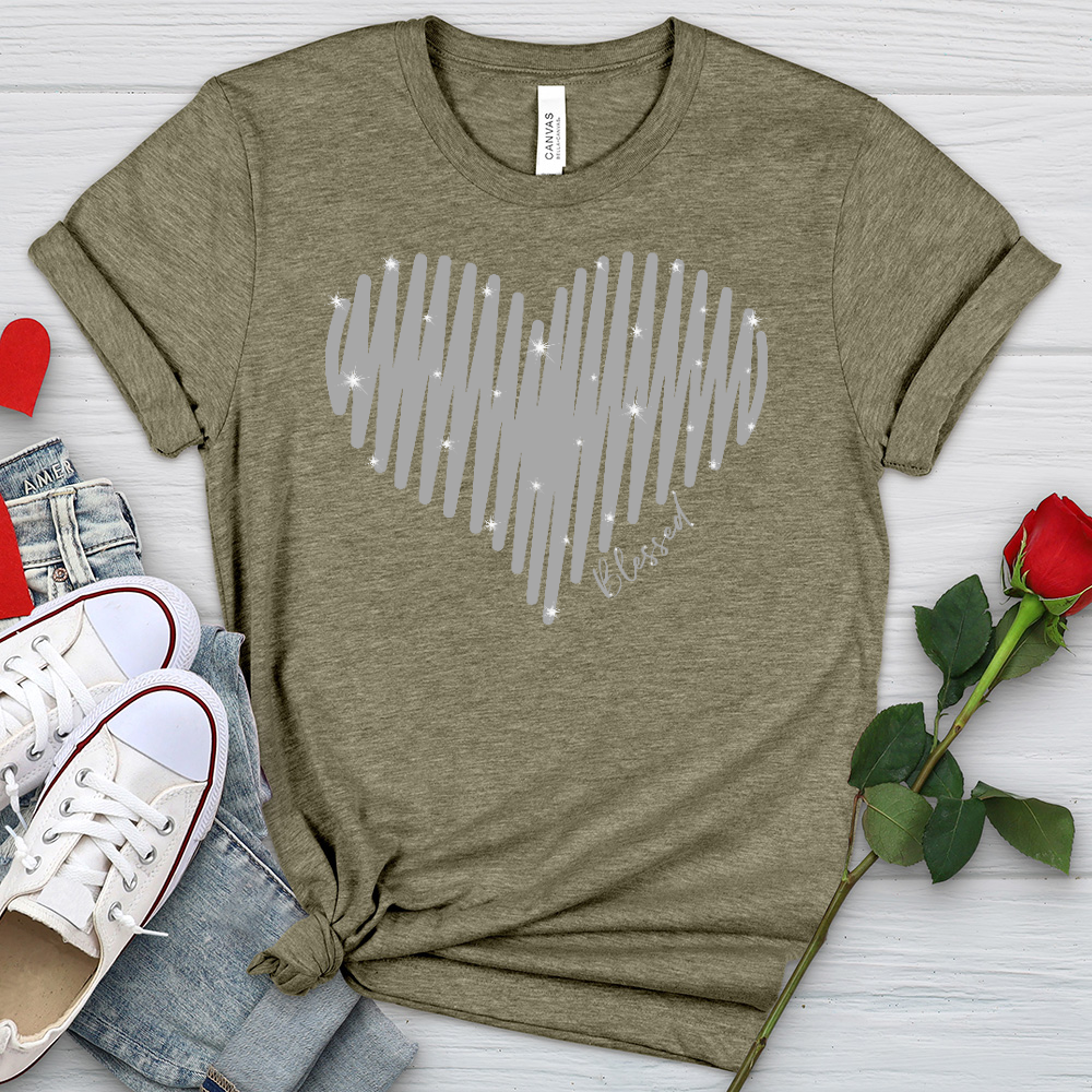 Sparkling Heart Heathered Tee