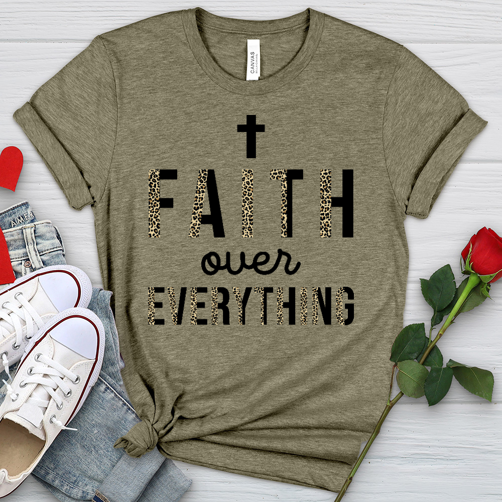 Faith Over Everything Heathered Tee