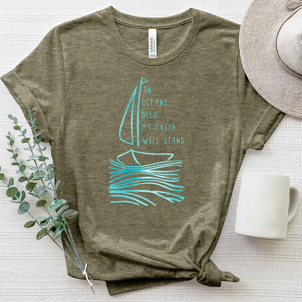 In Oceans Deep Heathered Tee