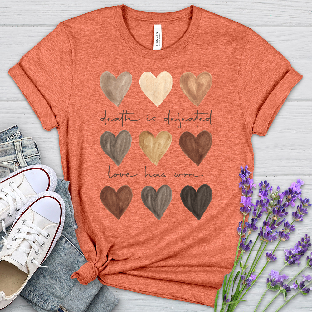 Love Has Won Watercolor Heathered Tee