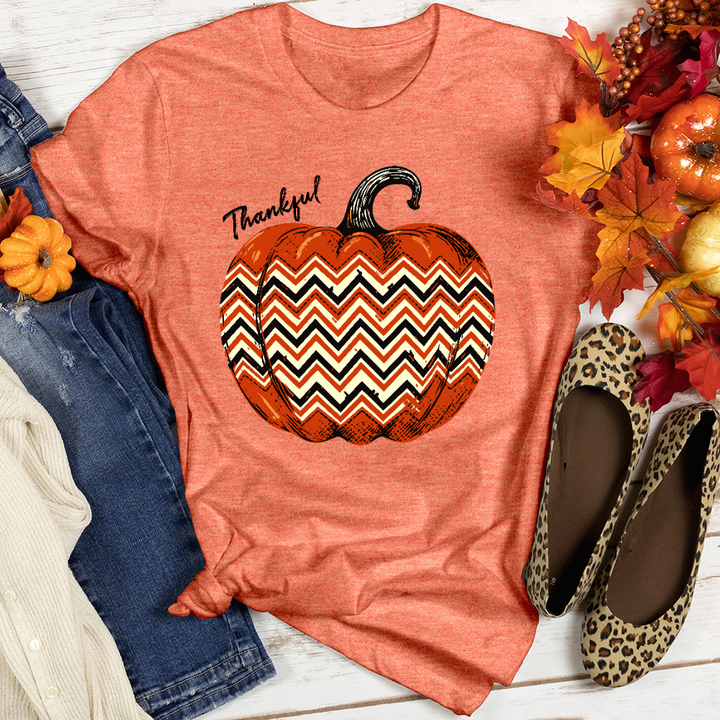 Thankful Pumpkin Love Heathered Tee