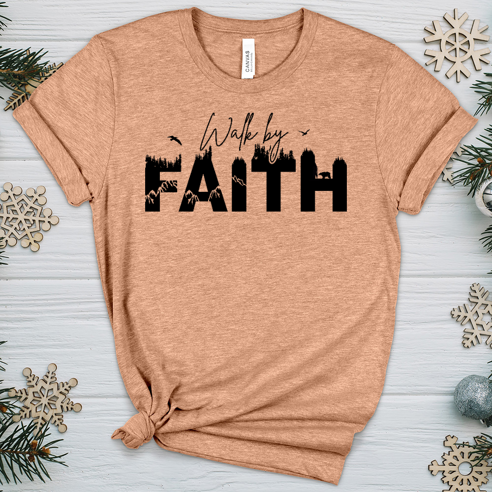 Walk By Faith Wilderness Heathered Tee