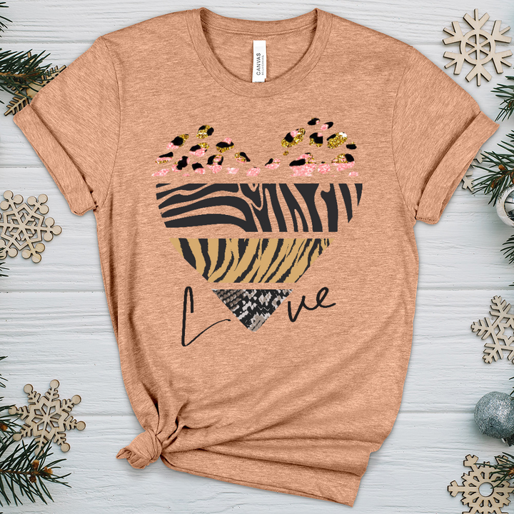 Love Is Wild 6 Heathered Tee