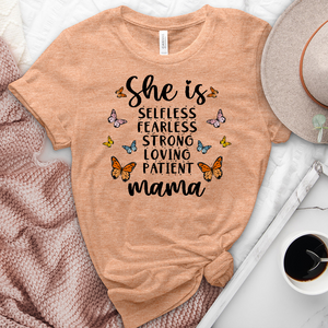 She Is Mama Heathered Tee