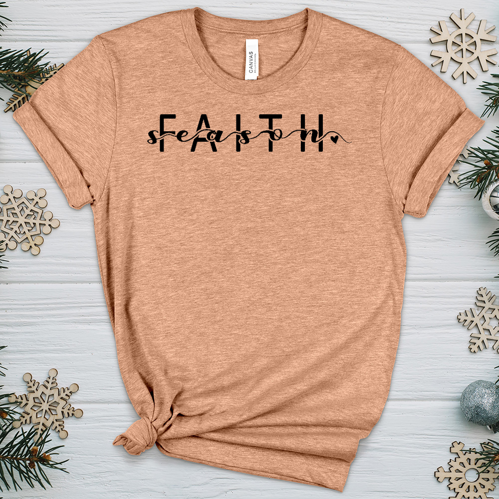 Faith Season Heathered Tee