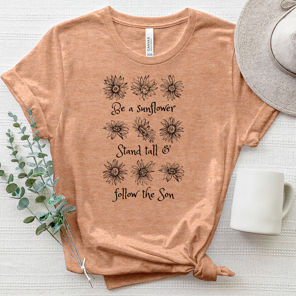 Stand Tall Sunflower Heathered Tee