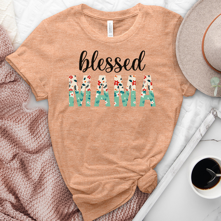 Blessed Mama Heathered Tee