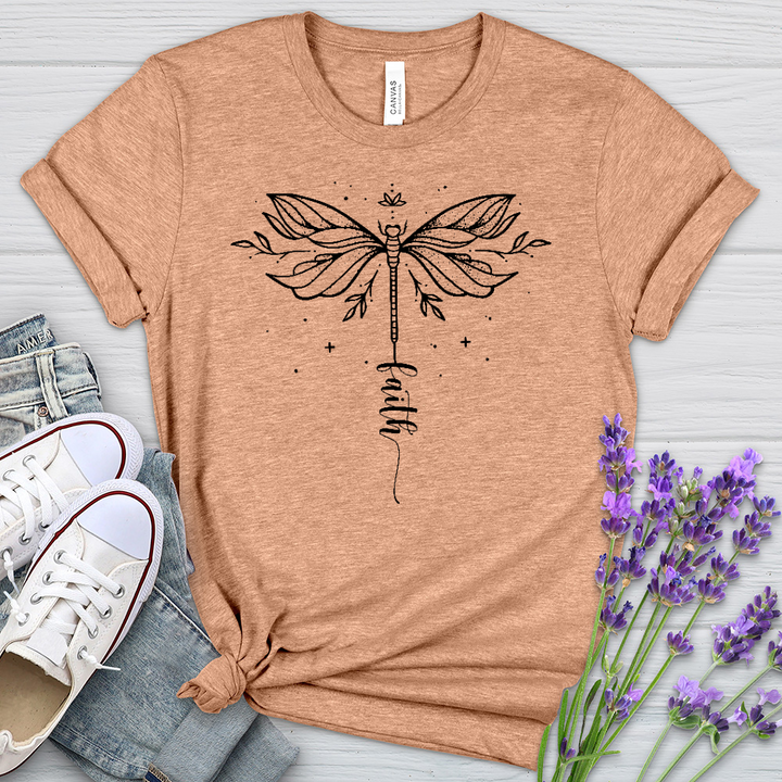 Simple Faith Dragonfly Heathered Tee