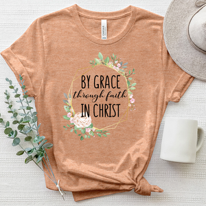 By Grace Through Faith Heathered Tee