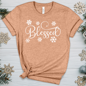 Blessed Snowflake Heathered Tee