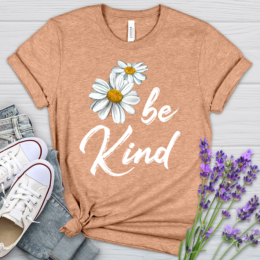 Be Kind Daisy Heathered Tee