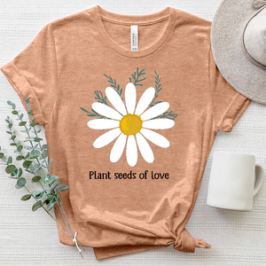 Plant Seeds of Love Daisy Heathered Tee