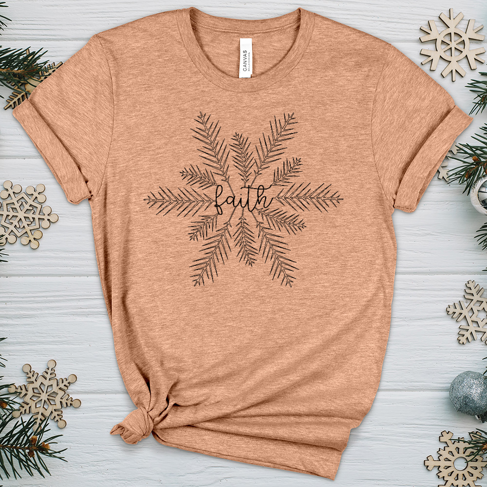 Centered Faith Flake Heathered Tee