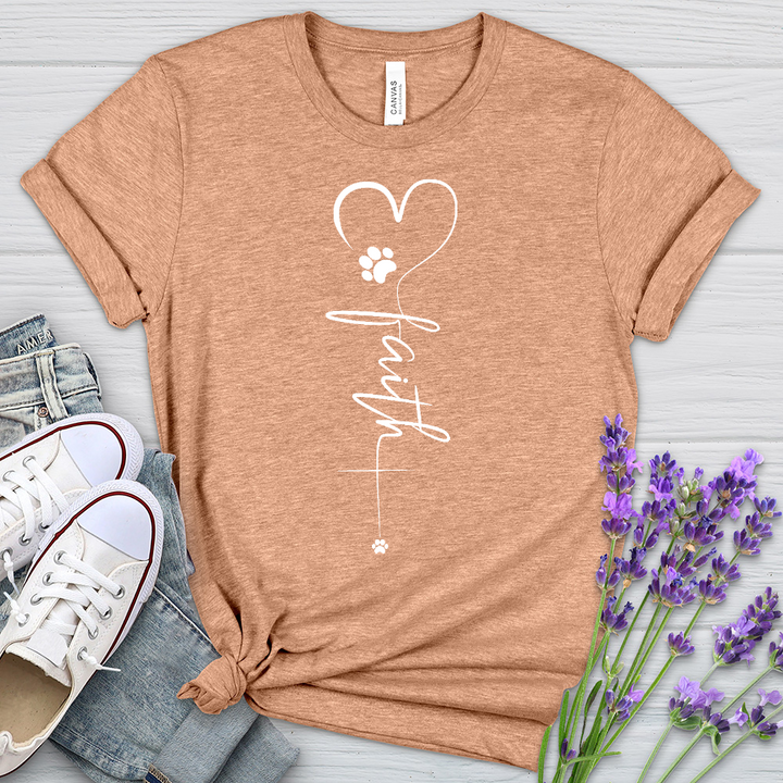 Faith Paw Heart Cross Tee