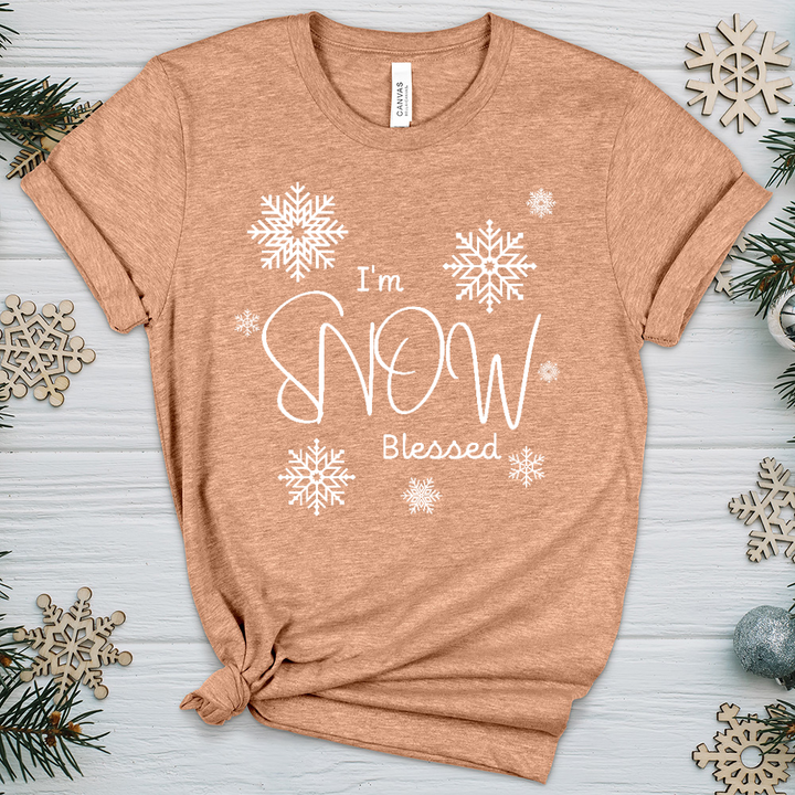 I'm Snow Blessed Heathered Tee