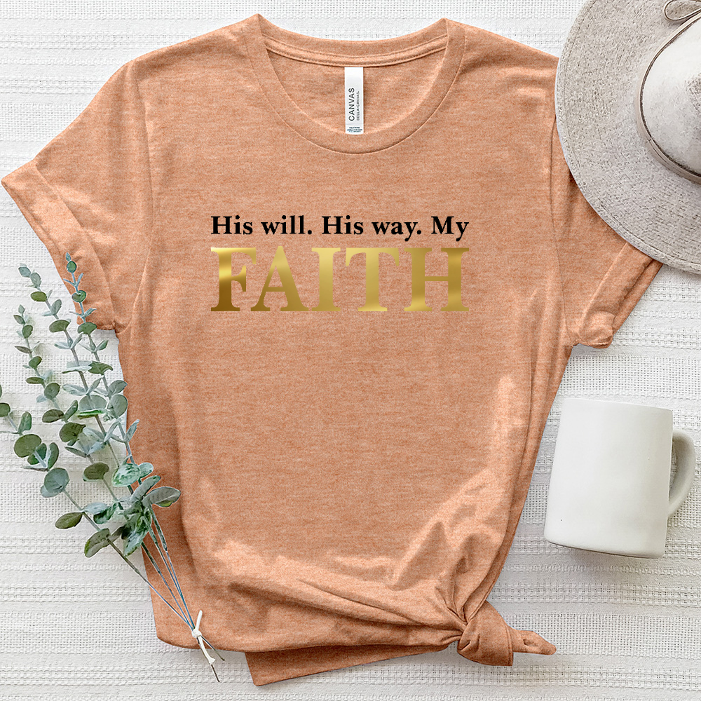 His Will, His Way Heathered Tee