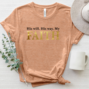 His Will, His Way Heathered Tee