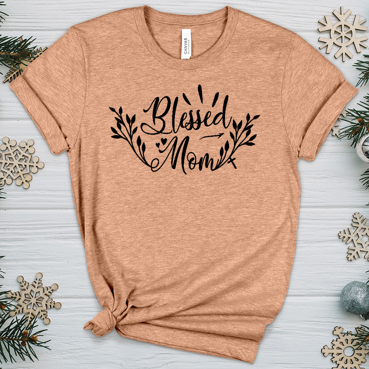 Blessed Mom Heathered Tee