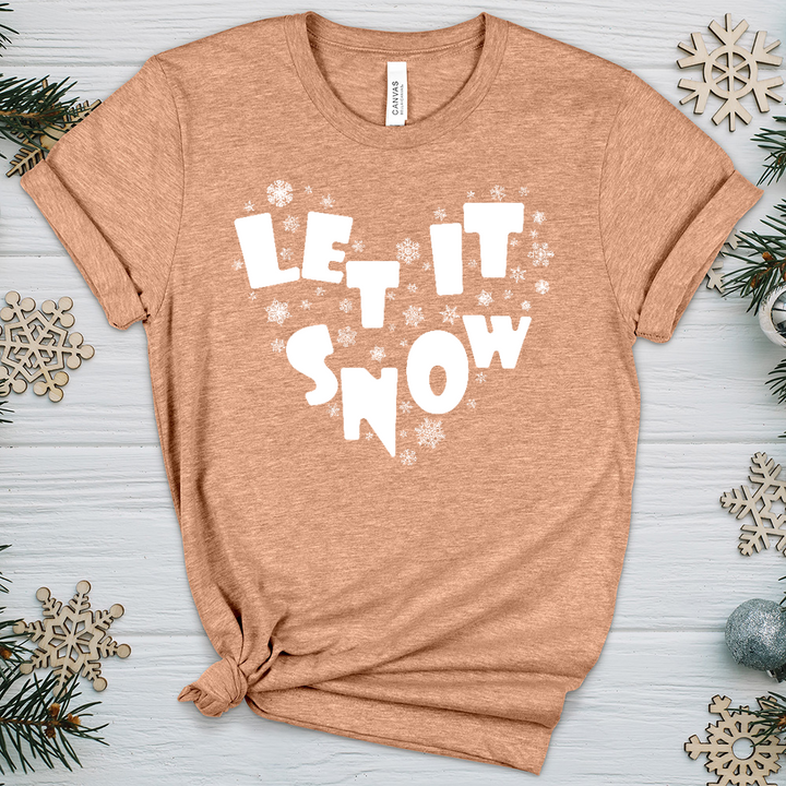 Let It Snow Heathered Tee