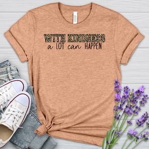 With Kindness Leopard Heathered Tee