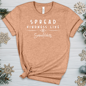 Snowflake Kindness Heathered Tee