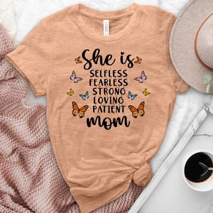 She Is Mom Heathered Tee