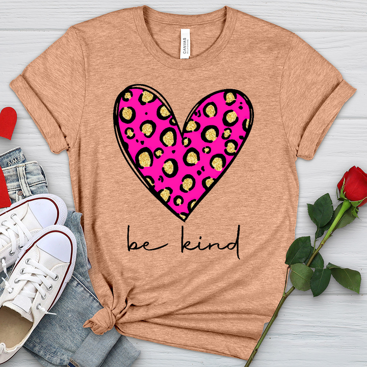 Be Kind Heart Heathered Tee