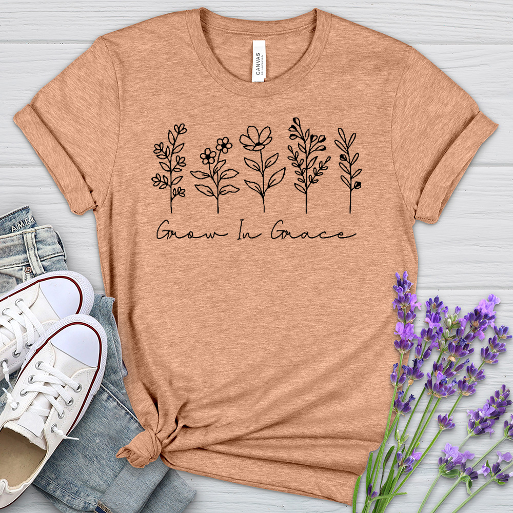 Grow In Grace Heathered Tee