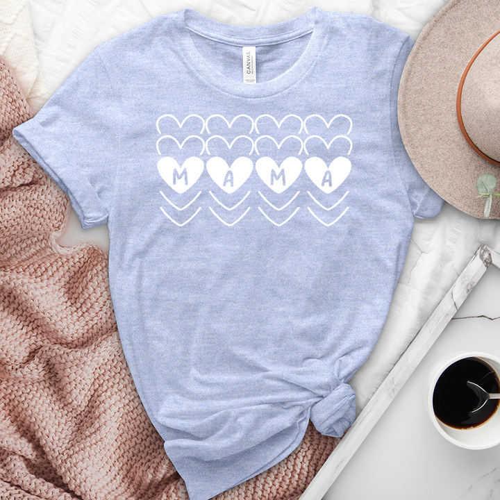 Mama Hearts Heathered Tee