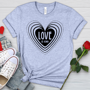 Love Is Kind Heart Heathered Tee