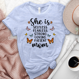 She Is Mom Heathered Tee