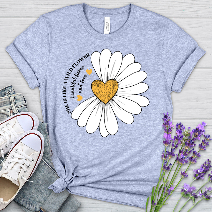 Wildflower Daisy Heathered Tee