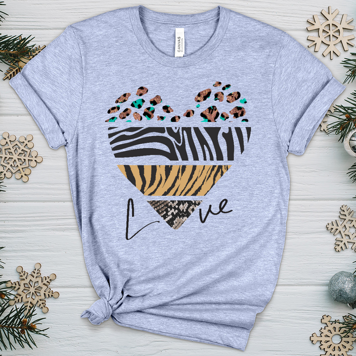 Love Is Wild 3 Heathered Tee