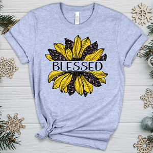 Blessed Sunflower V3 Heathered Tee