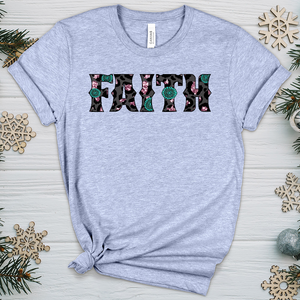 Faith Leopard P4 Heathered Tee